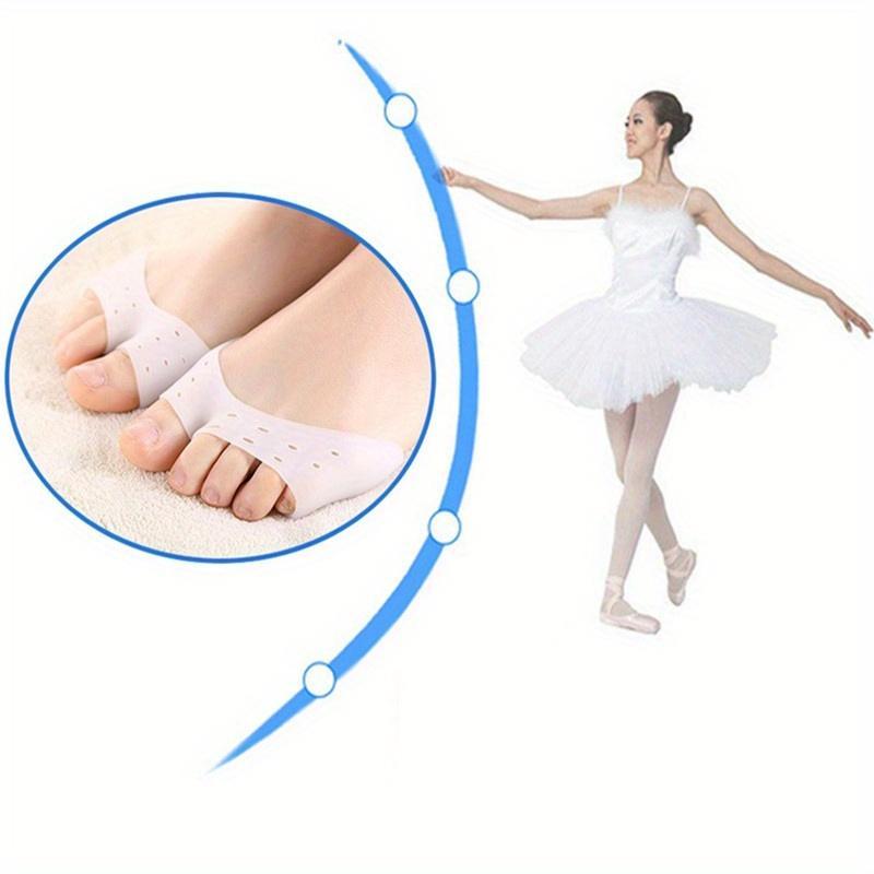 Silicone Toe Sleeve, 1 Pair Foot Protection Ballet High Heels, Valgus Gel Protector, Care Tool Massage Pad For Women Men, Running Essentials, Christmas Gift