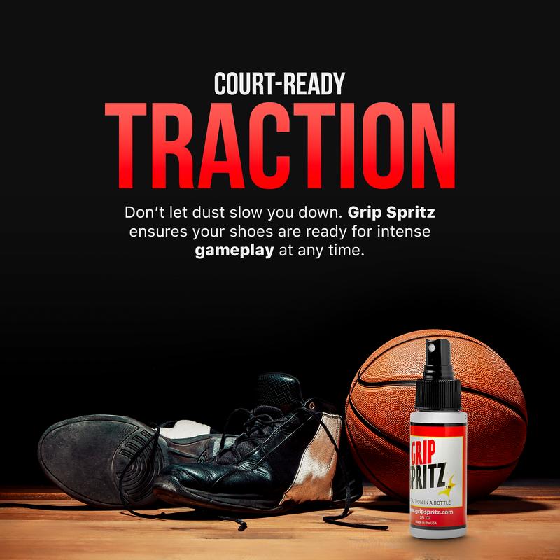 Grip Spritz - Basketball Shoe Grip Spray - Year Round Bundle (School and AAU Season) - Game Long Shoe Traction at Every Practice and Game This Year