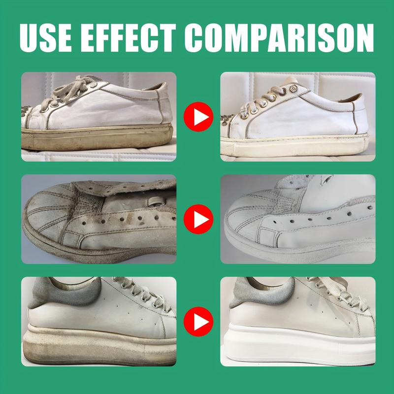 No-Rinse Shoe Cleaner Gel - Removes Stains & Yellowing, Safe For Canvas, Sports & White Shoes, Portable & Easy To Use Shoe Cleaner For Sneakers Footwear Comfort Bedroom Walking Tactical Parent Tactical Parent Bridal Bridal