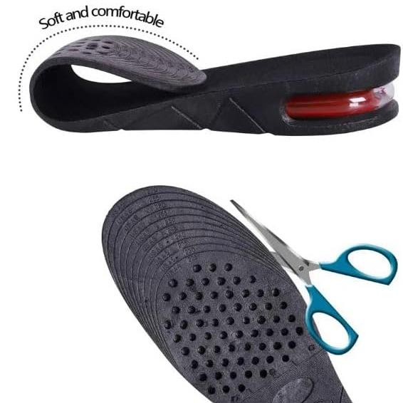 Height Increase Insoles 2-4 Layer 3cm-7.5cm Taller Shoes Insoles Heel Insert for Men and Women，Adjustable Height 1.2