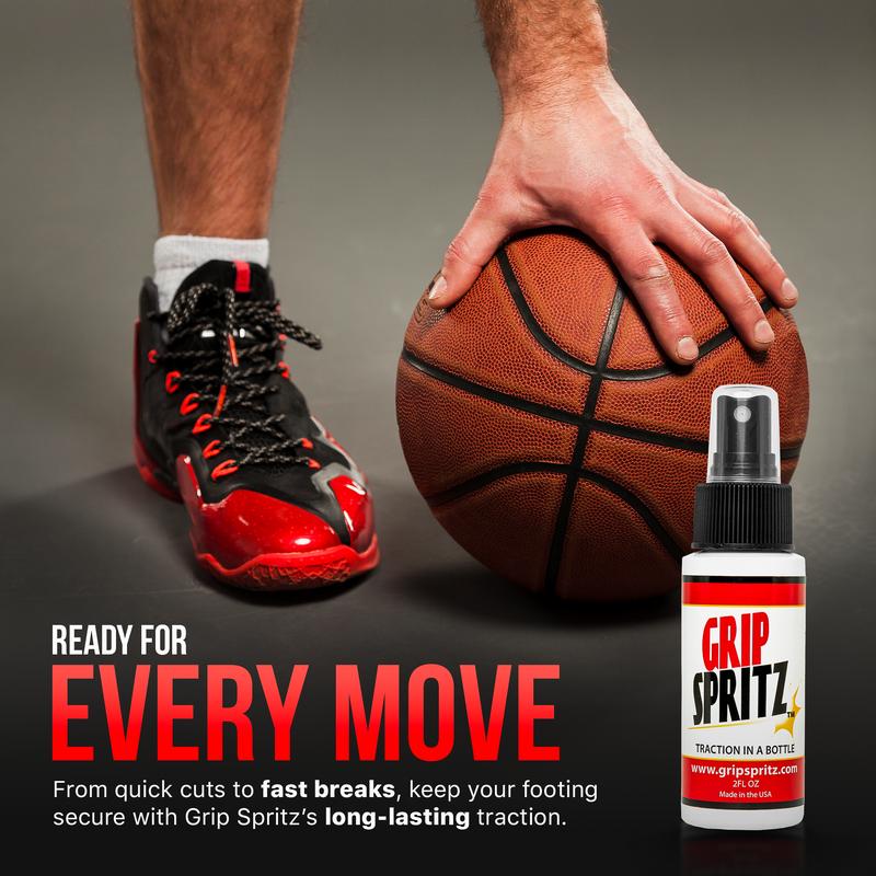 Grip Spritz - Basketball Shoe Grip Spray - Year Round Bundle (School and AAU Season) - Game Long Shoe Traction at Every Practice and Game This Year