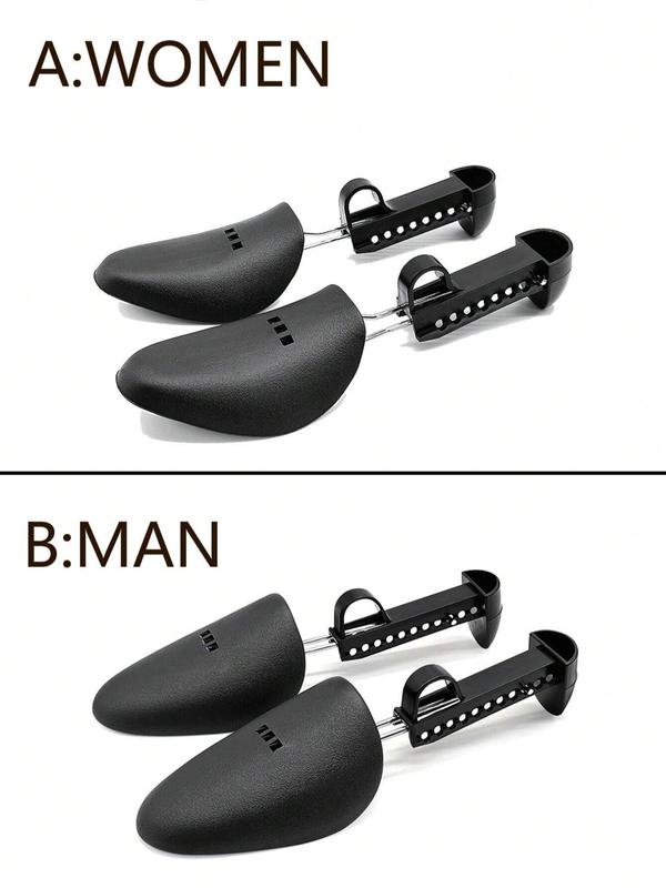 Unisex Adjustable Plastic Shoe Trees, PU Leather Shoe Lasts, Sports Shoe Shapers, 1 Pair Shoe Stretchers, Shoes Accessories for Men & Women