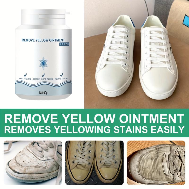 No-Rinse Shoe Cleaner Gel - Removes Stains & Yellowing, Safe For Canvas, Sports & White Shoes, Portable & Easy To Use Shoe Cleaner For Sneakers Footwear Comfort Bedroom Walking Tactical Parent Tactical Parent Bridal Bridal