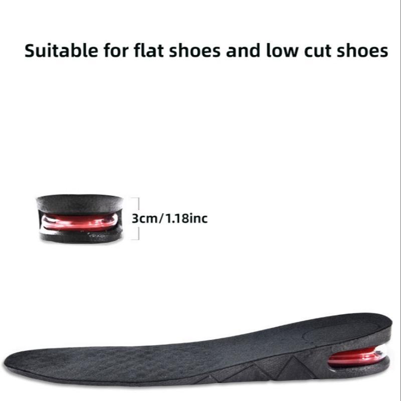 Invisible Height Increasing Insole, 1 Pair Breathable Comfortable Sports Insole, Detachable Height Increasing Insole Christmas Gifts