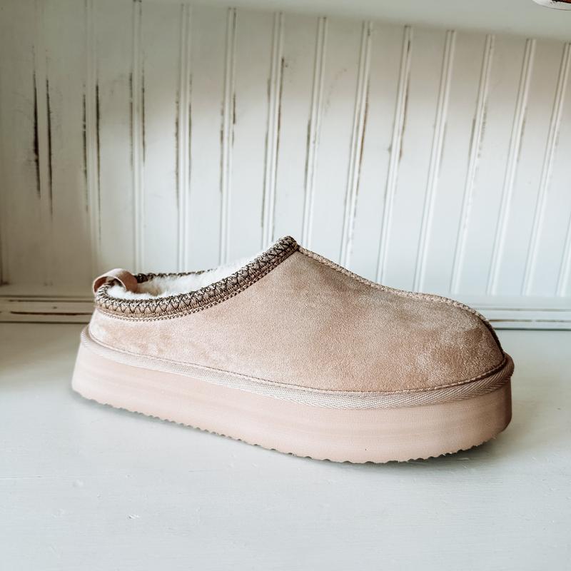 Charlie Platform Slipper - Nude