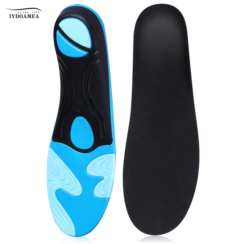 IYDoaMea 1 Pair 220+ lbs High Arch Support Insoles For Women Men, Insoles For Standing All Day, Orthotic Shoe Inserts - Boot Work Shoe Insole Footwear Comfort Breathable Sweat-Absorbent Parent