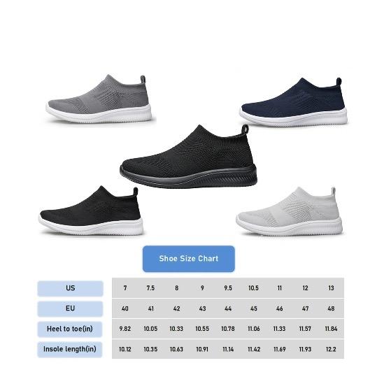 ADQ Men's Slip on Shoes Casual Shoes Lightweight Breathable Anti-Slip Sneakers, Work Shoes, Black and White Walking Shoes men oxfordshoes lightweight men puncture proof