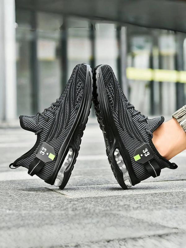 Men's Sporty Lace Up Mid Top Sneakers, Casual Sports Shoes, Comfortable Breathable Running Shoes, Trendy All-match Sneakers for Daily Wear