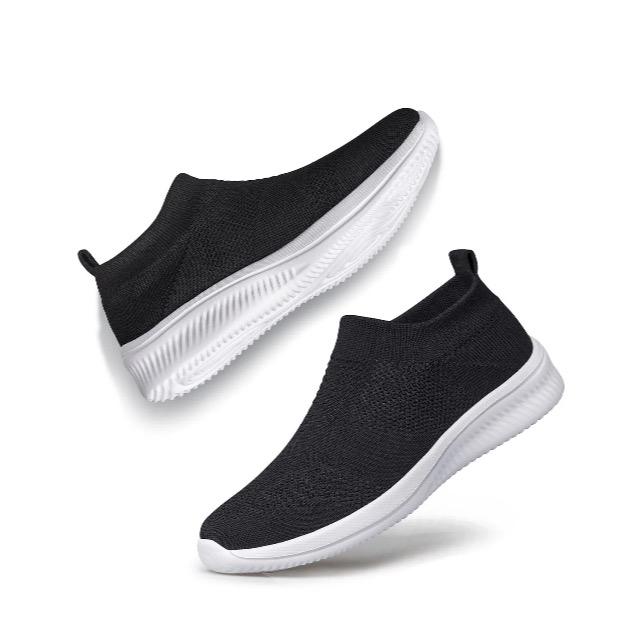 ADQ Men's Slip on Shoes Casual Shoes Lightweight Breathable Anti-Slip Sneakers, Work Shoes, Black and White Walking Shoes men oxfordshoes lightweight men puncture proof