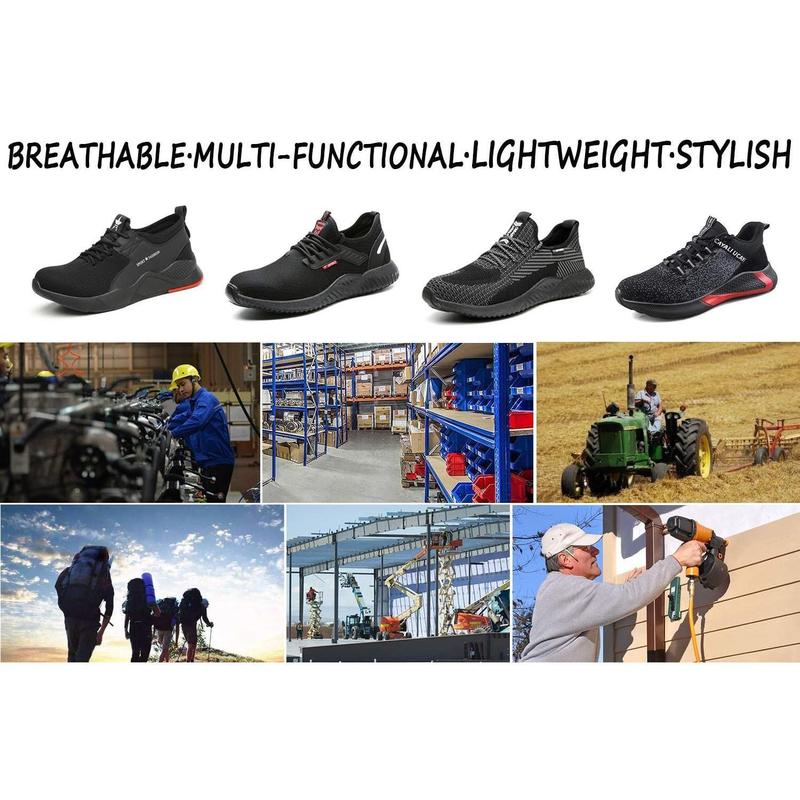 Men's Women's Safety Shoes Steel Toe Work Construction Shoes