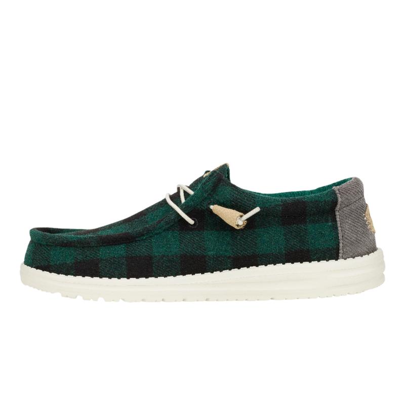 HEYDUDE Wally Buffalo Plaid - Mens Comfortable Slip on Shoes