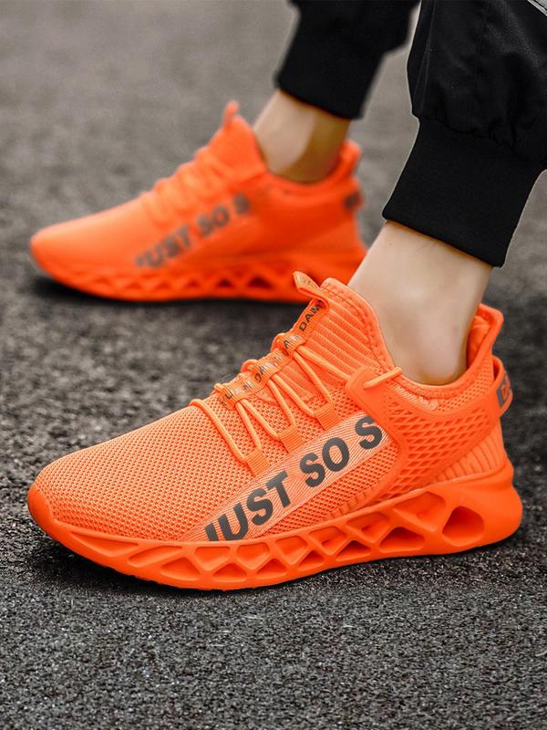 Women's Letter Print Lace Up Low Top Sneakers, 2024 New Style Casual Comfortable Breathable Sports Running Shoes, All-match Basic Shoes for Daily Wear