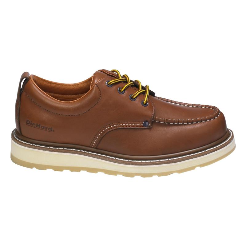 DieHard 82994 Men's Soft Toe Leather Oxford Work Shoe - Brown