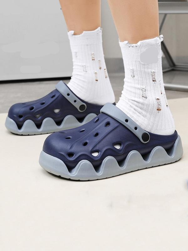 Men's Casual Comfortable Breathable Clogs, Lightweight Non-slip Clogs for Summer, Trendy Shoes for Beach, Outdoor, Daily Wear