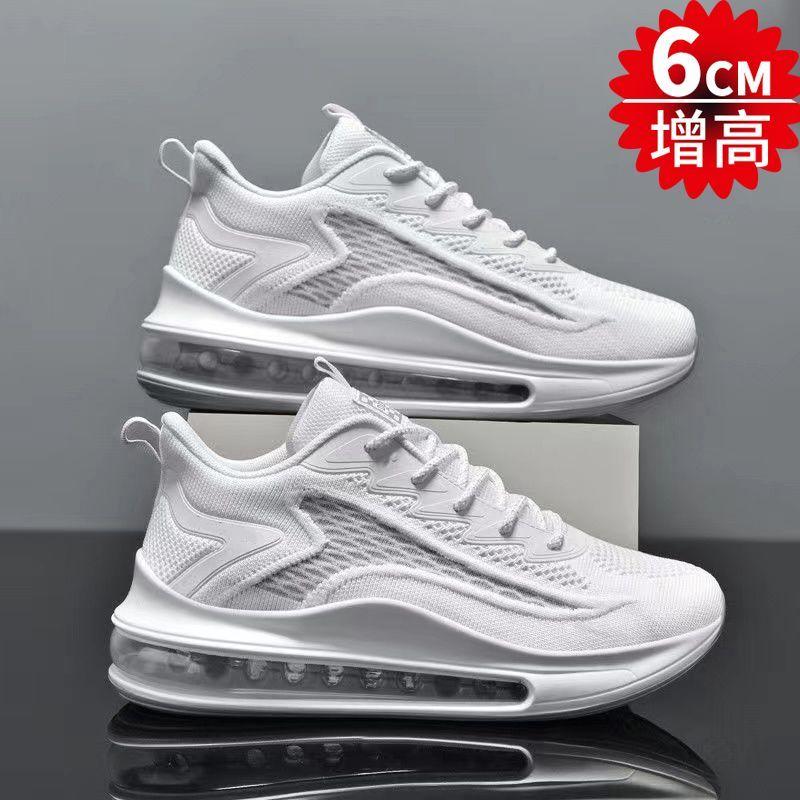 Authentic Men's Shoes New Cushion Shock Absorption Running Black Ribbon Breathable Trendy Shoes Casual Sneaker