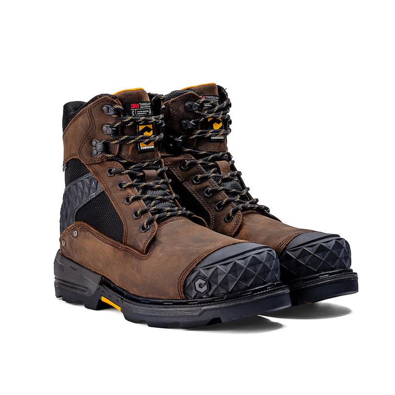 Pallet Jack 8” Comp Toe Men’s Waterproof Insulated Work Boot - Brown