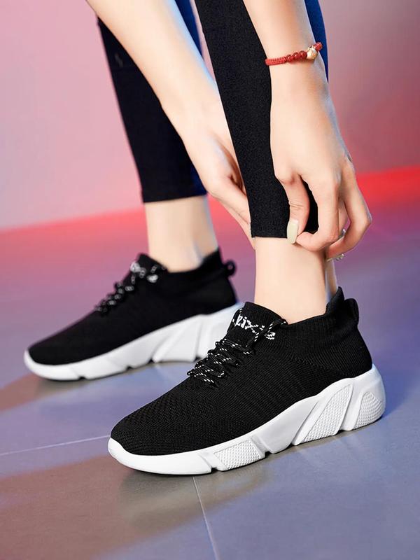 Fall Lace Up Sneakers for Treadmill Wear As Gifts, Summer Casual Comfort Breathable Running Walking Training Sports Shoes, Athletic Footwear, Women's Back To School Workout Sneakers