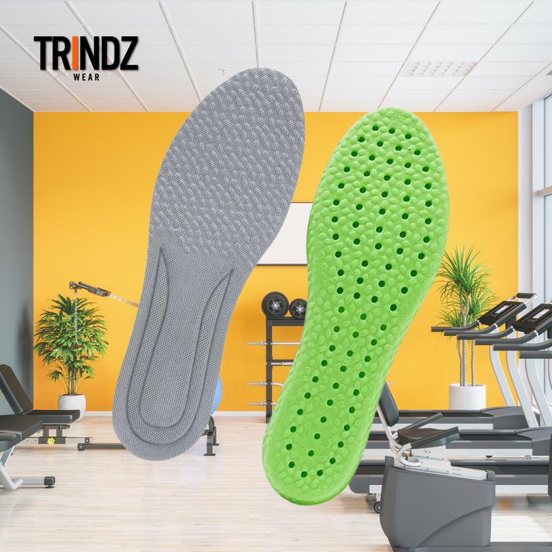 5D Memory Foam Shoe Insoles for Men & Women Footwear Comfort | Antibacterial, Deodorizing, Sweat-Absorbing | Perfect for Running & Sports!