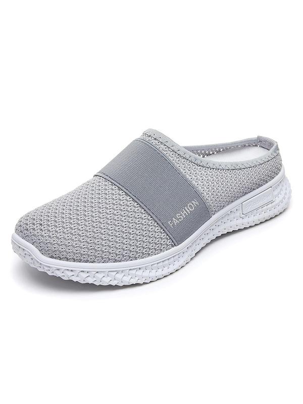 Women's Fashionable Solid Color Mules, Casual Soft Platform Slip on Walking Shoes, Breathable Comfortable Shoes for Daily Wear for Women & Girls