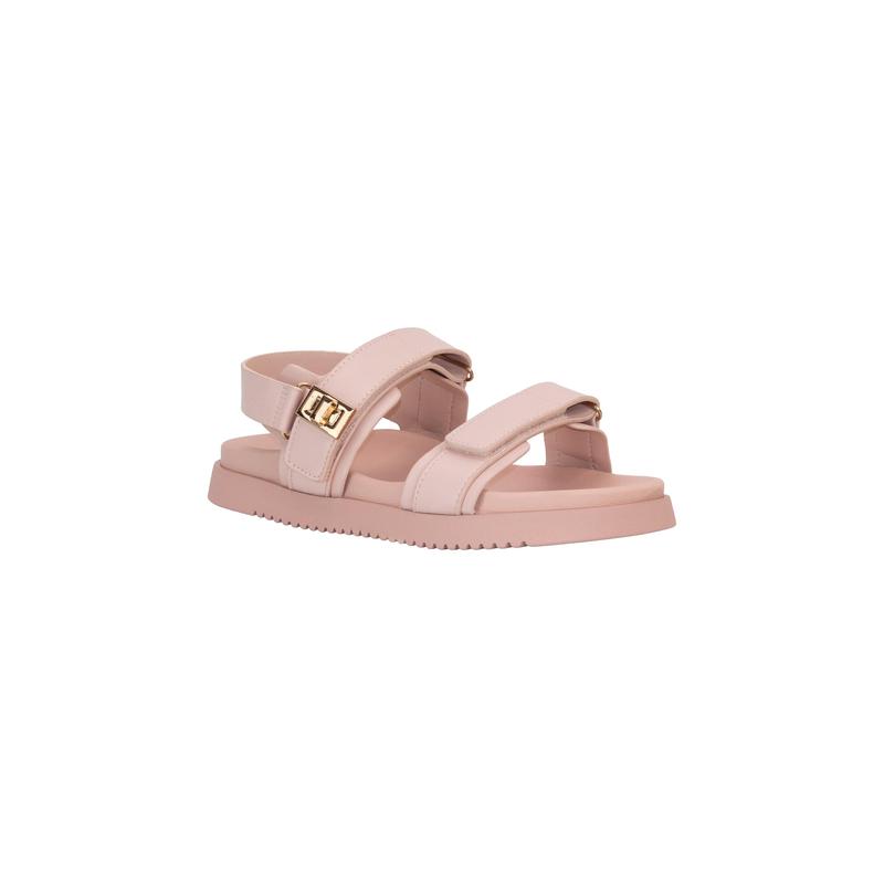 Daniela - Wide Friendly Adjustable Double Strap Flat Sandals