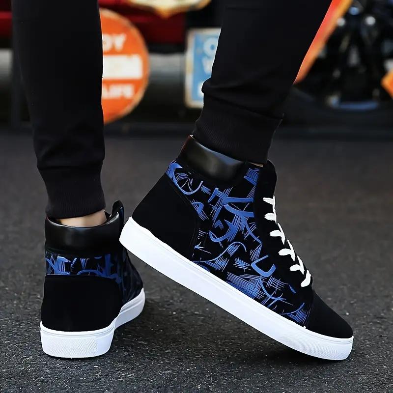 Stylish Performance Skate Shoes for Men - Trendy Outdoor Sports Design, Breathable Mesh Panels, Anti-Slip Rubber Soles