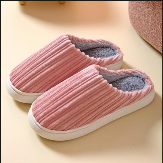 Cotton Slippers For Men And Women Winter Home Indoor Home Non-Slip Thick Sole Couple Shoes Winter Footwear Flipflop