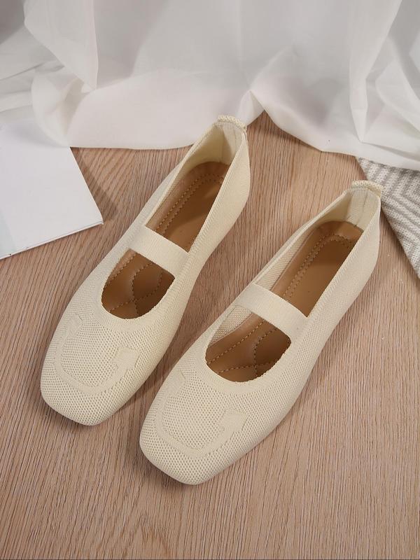 Women's Fashionable Slip on Flats, Casual Comfortable Non-slip Flat Shoes, All-match Commuter Shoes for Work & Daily Wear