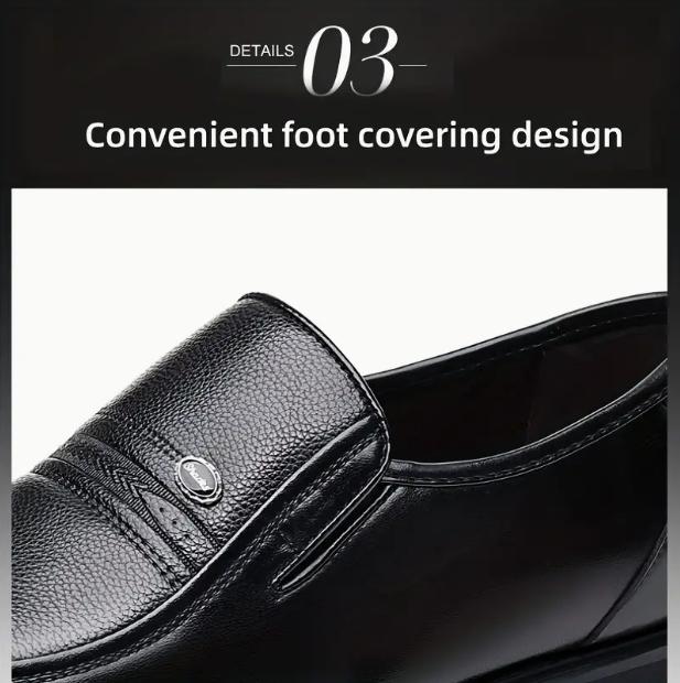 Men's Slip-On Formal Shoes, Wear-resistant Non-Slip Smart Casual Shoes For Business