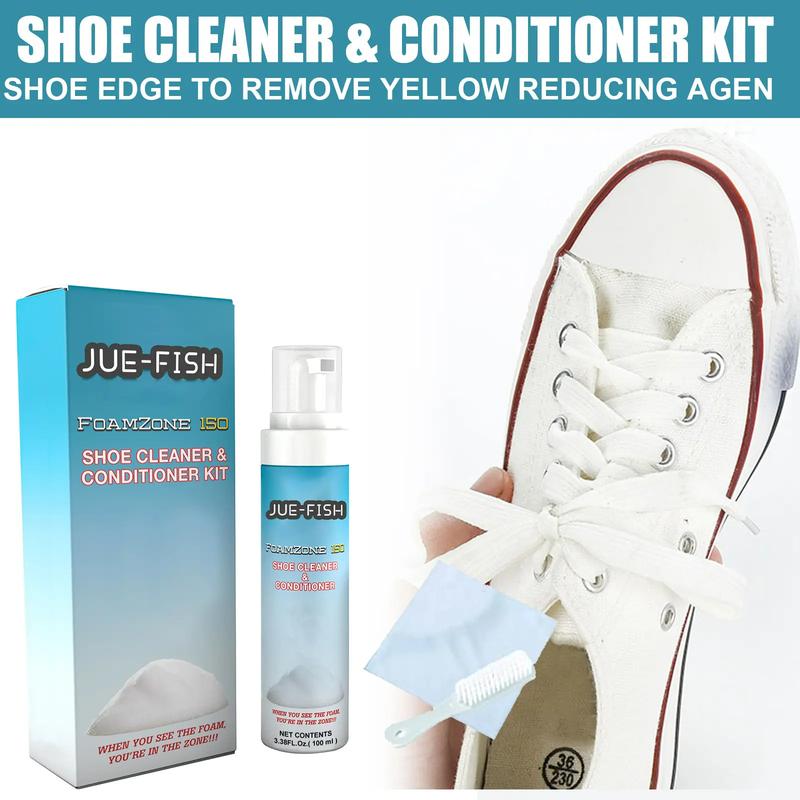 100ml Anti Yellow Lasting Whitening Shoes Cleaning Spray Shoe Cleaner and Conditioner Kit