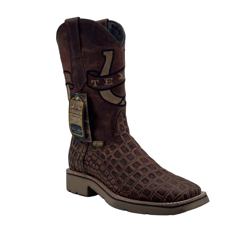 Wook Boot Coco Argentino Cognac Rustico Work Tx W18 Doble Densidad