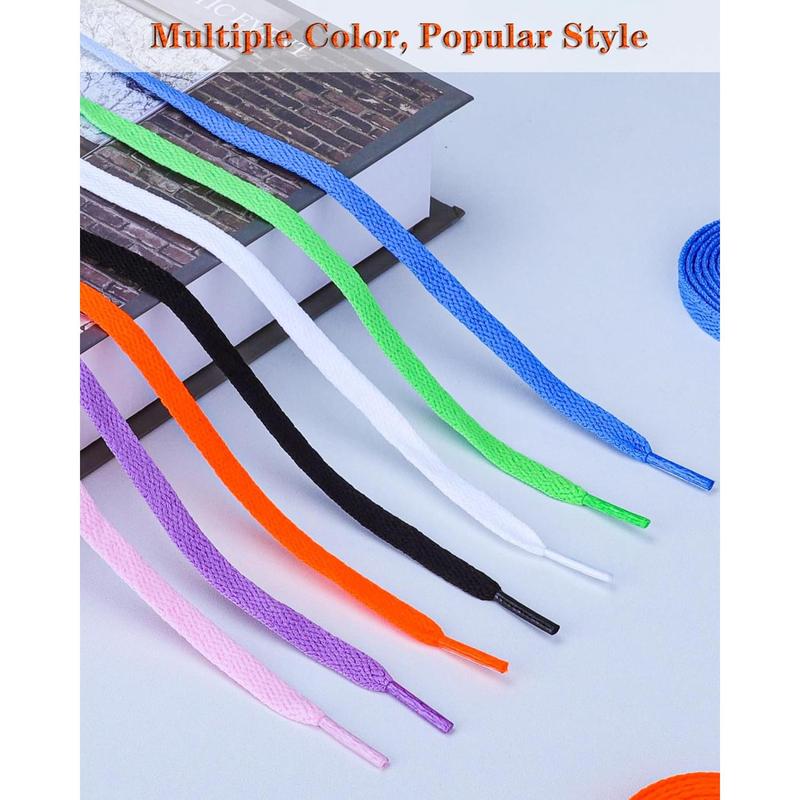 4 Pairs of Flat Shoe Laces, Shoelaces for Sneakers, Athletic Shoelaces