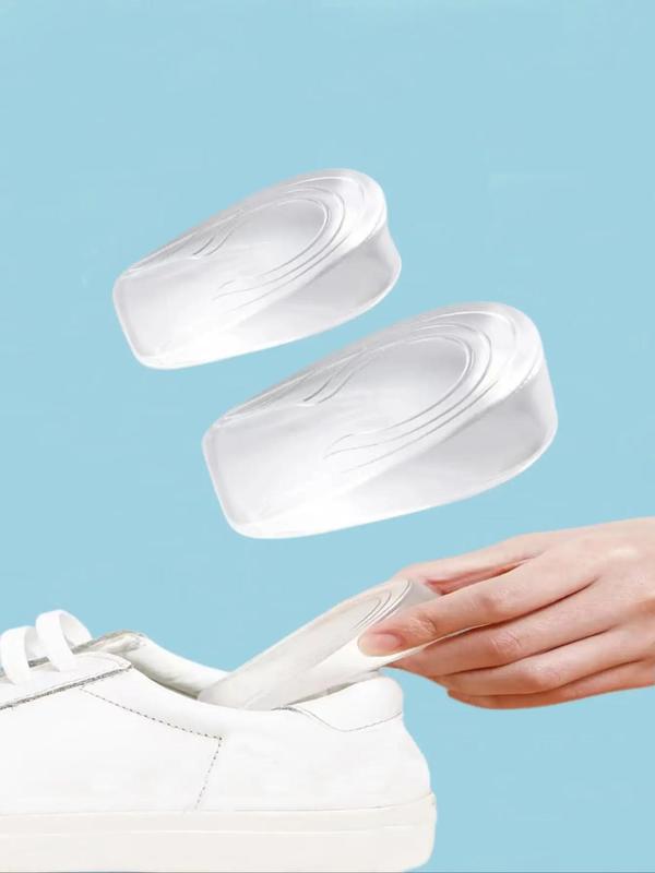 Unisex Soft Comfort Casual Height Increase Inserts, Silicone Invisible Non-slip Insoles, Half Shoe Inserts Accessories for Daily Footwear