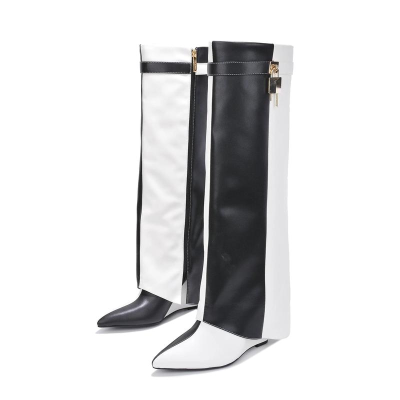 Shark Padlock Boots Valeri-5 Cape Robbin