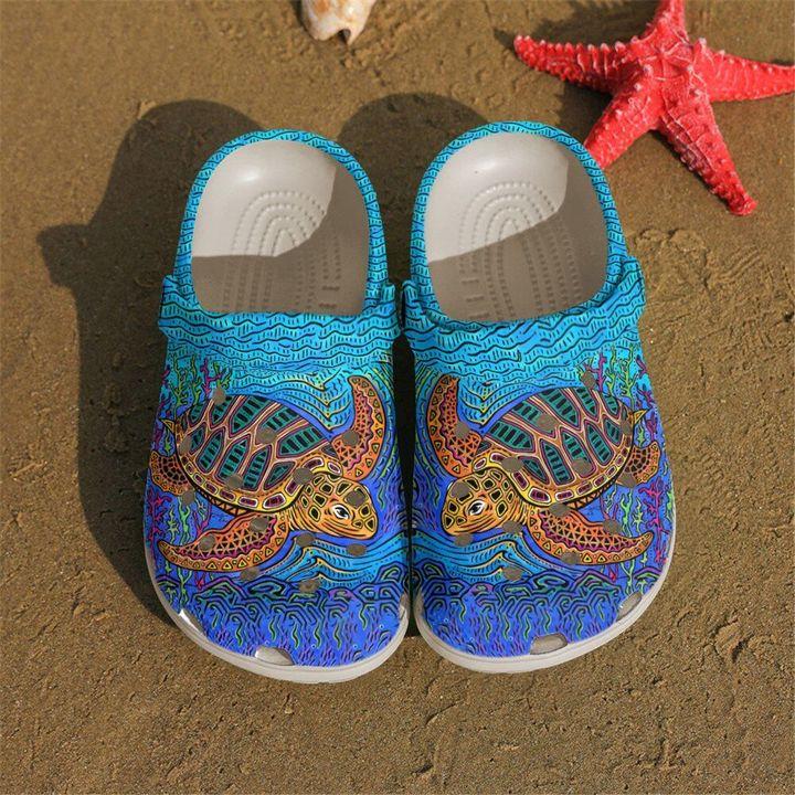 Sea Turtle Clogs, Ocean Clog Shoes, Clogs Slippers for Men and Women