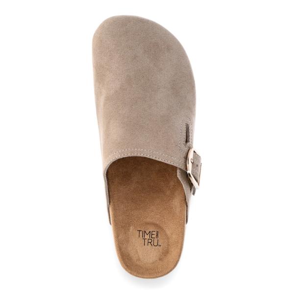 Time and Tru Women's Buckle Clogs, Sizes 6-11 Footwear Comfort