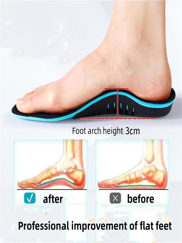 Orthotic Insoles, Comfortable Breathable Arch Support Insoles, Shock-absorbing Foot Support Insoles for Men & Women