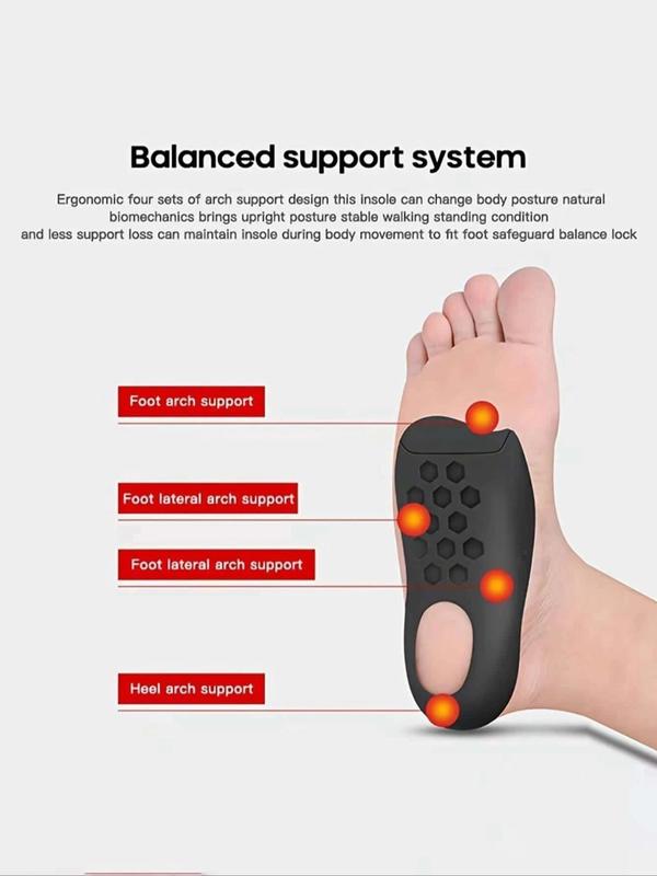 U-shaped Arch Support Shoe Insoles, Soft Silicone Arch Support Insoles, Arch Support For Plantar Fasciitis, Perfect For Flat Feet Arch Support