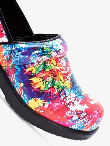 Savvy Women's Brandy Splatter Paint Nursing Clogs