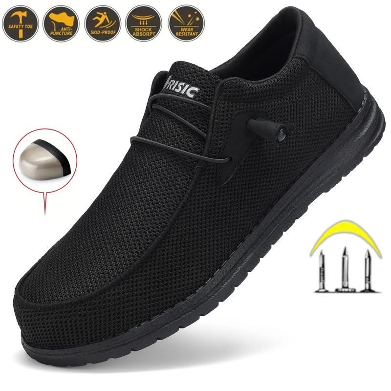 Men's Anti-Puncture Anti-Slip Work Safety Shoes Men's Safety Boots Anti-Smash Anti-Puncture Work Shoes Sneakers Steel Toe Shoes Men's Work Boots Indestructible