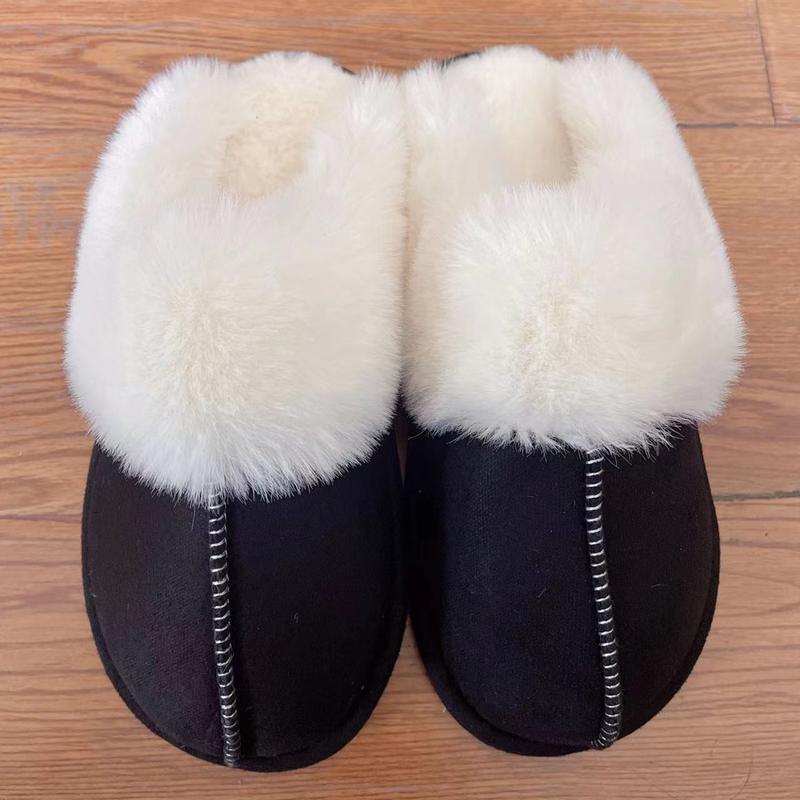 Women's Slippers Fluffy Slippers Warm Soft House Slippers for Women Non-Slip Indoor