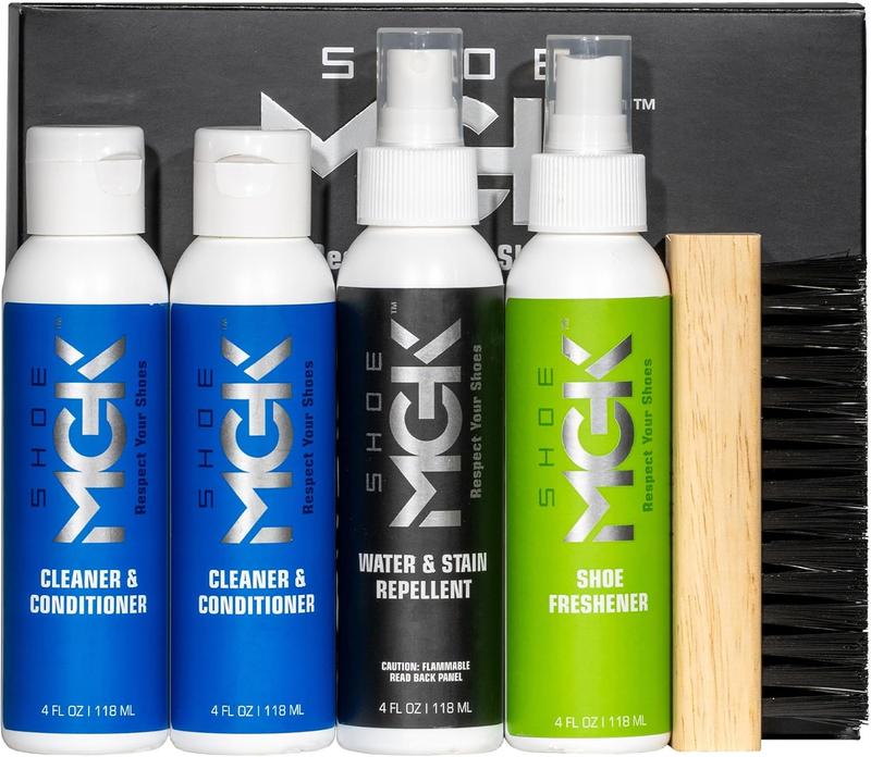 Shoe MGK Complete Kit: Shoe Cleaner, Shoe Care, Water & Stain Protection - Revitalize, Shield, and Freshen Sneakers and Dress Shoes with Deodorizer