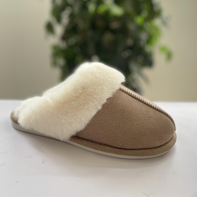 Women's Slippers Fluffy Slippers Warm Soft House Slippers for Women Non-Slip Indoor