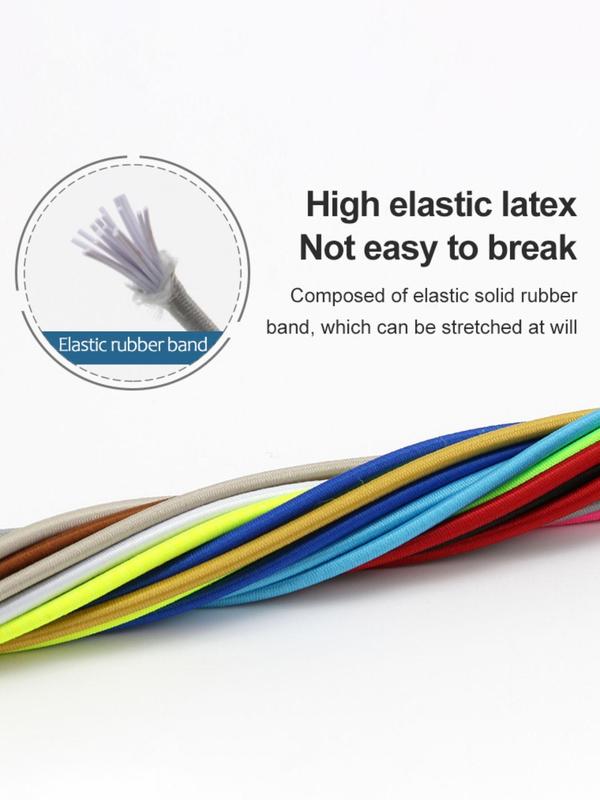 No Tie Shoelaces, Semicircular Design Stretch Shoelaces, High Elasticity Shoes Laces for Sneakers, Shoes Accessories for Women & Men