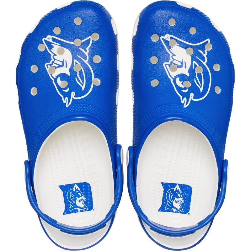 Crocs Unisex Adult Duke Blue Devils Classic Clogs, Collegiate Football Fan Gear