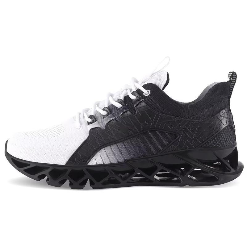 Mens Slip On Walking Shoes Blade Tennis Non Slip Running Lightweight Workout Shoes Breathable Mesh Fashion Sneakers Trainer Runner Sports Shoes