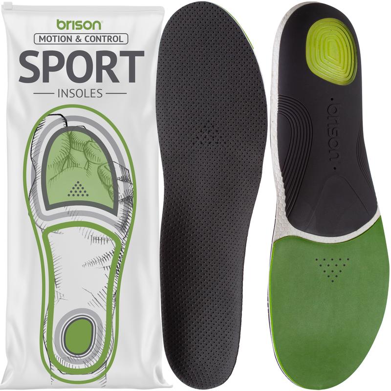 Brison Sport Insoles for Men Women - Orthotic Support Inserts for Sneakers Athletic Football Basketball Baseball Shoes Men pad Footwear Comfort