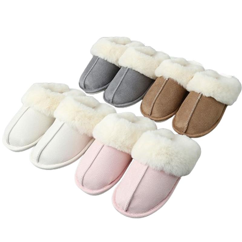 Women's Slippers Fluffy Slippers Warm Soft House Slippers for Women Non-Slip Indoor