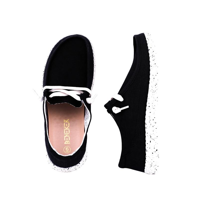 New lightweight loafers, women's casual shoes, daily commute, lace-up flats Flatform