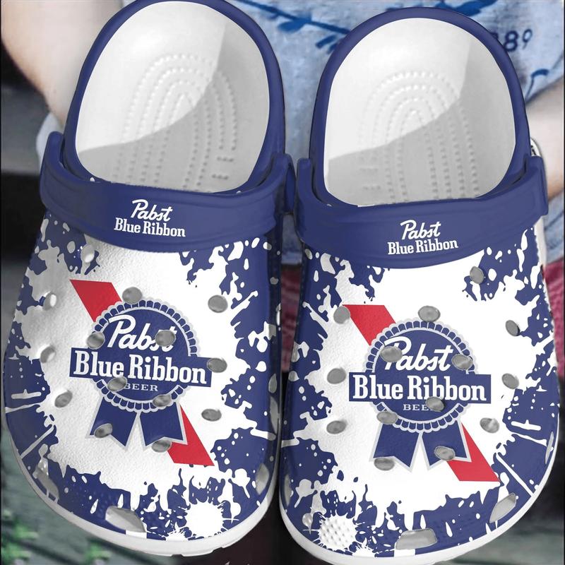 Pabst Blue Ribbon Beer Adults Clogs Shoes Comfortable For Men Women