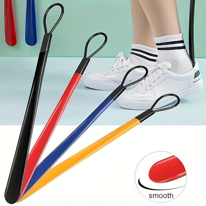 Long Handle Shoe Horn, 1 Count Shoe Pusher, Shoes Puller, Household Shoe Pusher for Elderly & Pregnant, Home Daily Essential Supplies